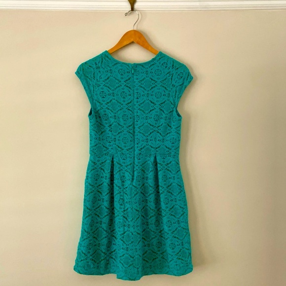 Pretty Classic Cocktail Dress, Size L, Deep Turquoise - Picture 3 of 3